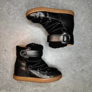 Coach boots black leather and
